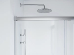 Paroi de douche coulissante, L. 90 à 220 cm, Hauteur 150 à 220 cm, fabrication sur mesure, verre de sécurité et traité anti-calcaire, garantie 5 ans, LIVRAISON OFFERTE